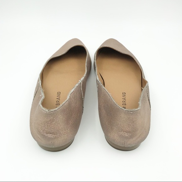 LUCKY BRAND Bylando Rose Gold Pointed Toe Flats Shoes - Picture 5 of 13